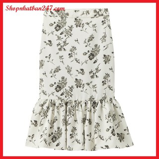 Chân váy hoa đuôi cá GU Nhật Bản