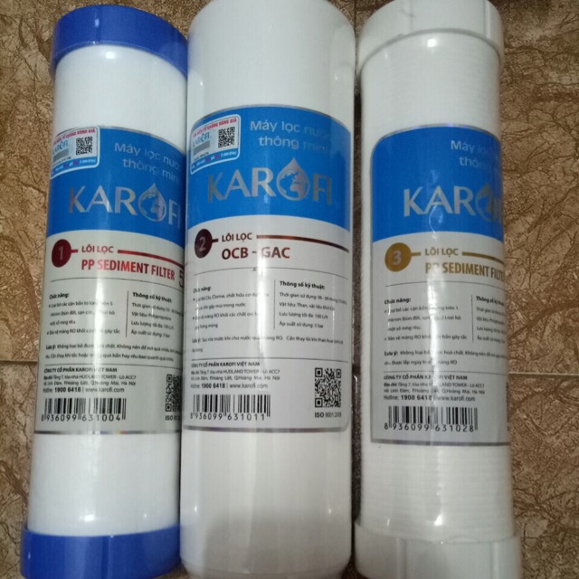 Lõi lọc nước karofi 123