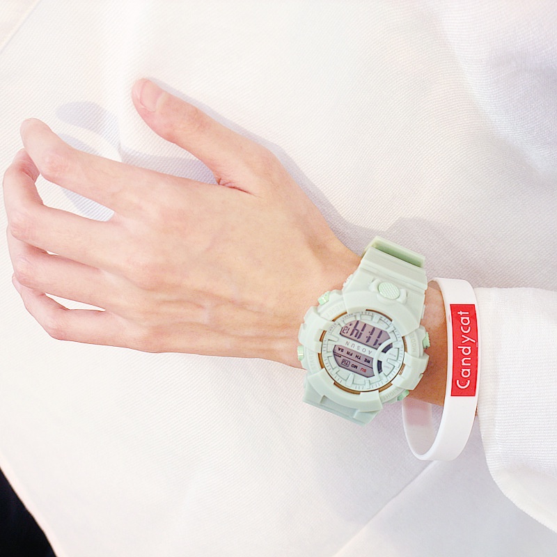 Đồng hồ điện tử thể thao thời trang unisex  dây Silicon cao cấp AOSUN PKHRAS001