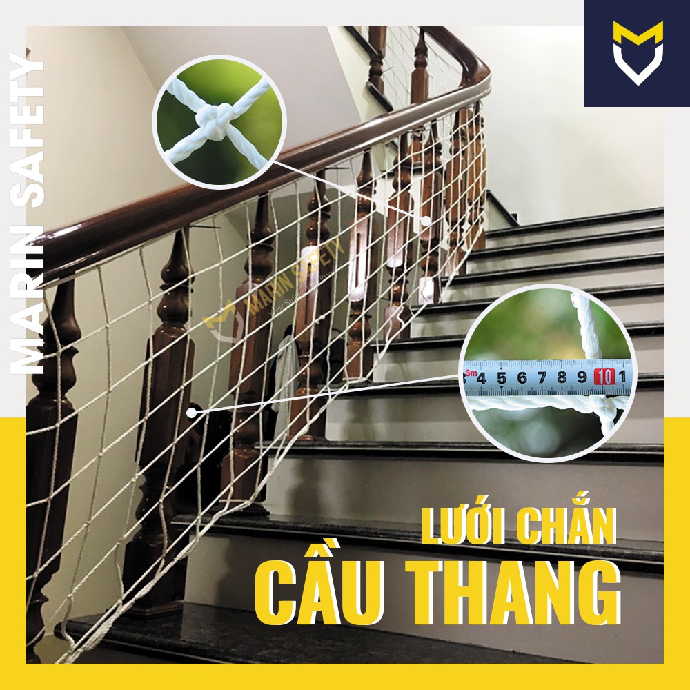 Lưới chắn cầu thang nhiều kích cỡ (10m, 15m, 20m, 30m)