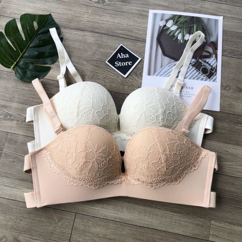 Áo bra cúp ngực viền ren hàng QC