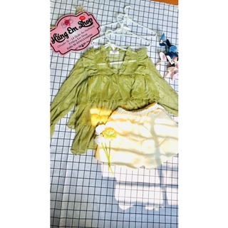 Set áo bèo tầng + quần short