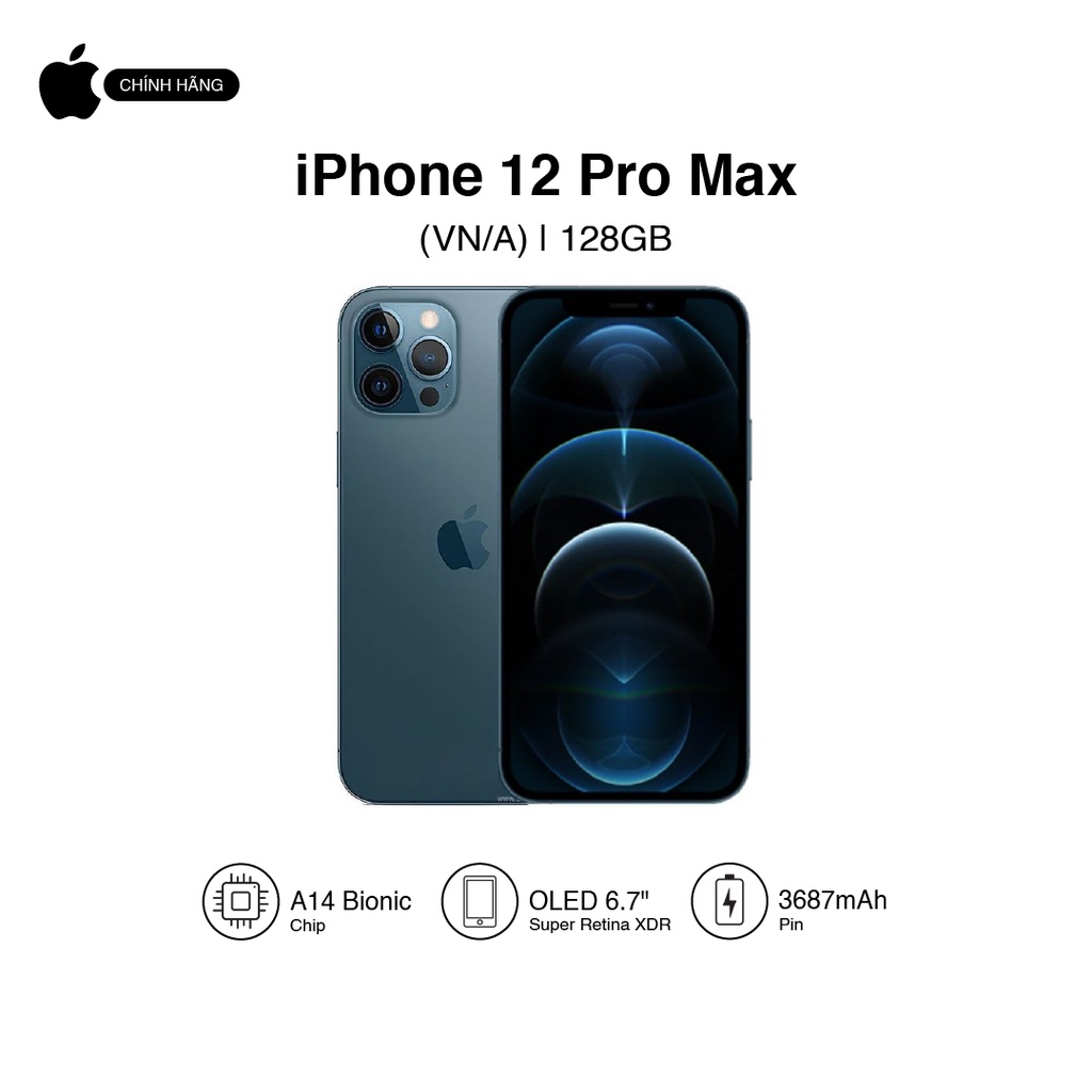 Điện thoại Apple Iphone 12 Pro Max 128GB - Hàng chính hãng VN/A