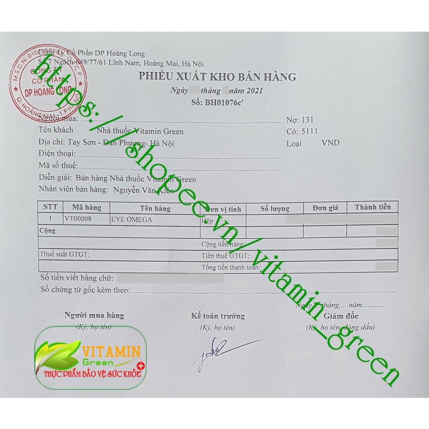 VIÊN UỐNG BỔ MẮT EYE OMEGA GIÚP GIẢM NHỨC MỎI MẮT, TĂNG CƯỜNG THỊ LỰC
