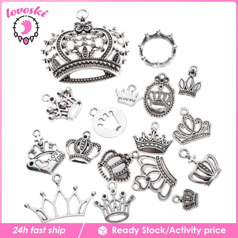 Móc Khóa / Vòng cổ / Túi Xách Mini 17x Hình Vương Miện Dễ Thương