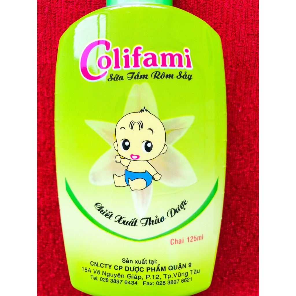 Sữa tắm gội rôm sảy Colifami dung tích 220ml (hàng công ty đã được kiểm nghiệm an toàn)