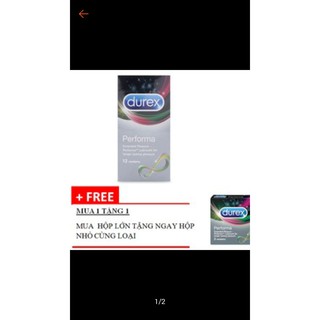 Combo mua 1 hộp BCS Durex Performa 12 chiếc tặng 1 hộp 3 chiếc cùng loại