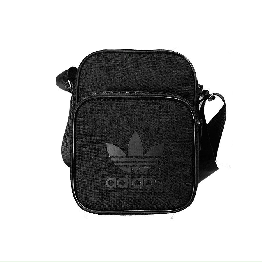 [ ẢNH THẬT ] Túi Đeo Chéo 3 Lá Nam/Nữ Originals Mini Vintage vải ( đen chữ đen) - ST1838