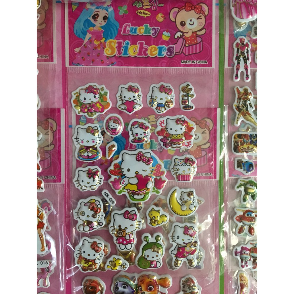 sticker hình dán loại nhỏ, hình dán công chúa