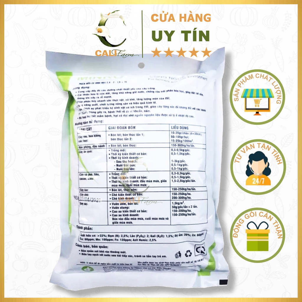 Phân Hữu Cơ Sinh Học MINRO túi 700g