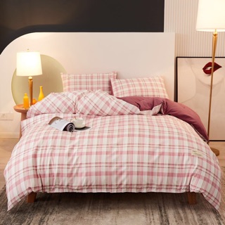 Bộ chăn ga TICI COTTON KẺ