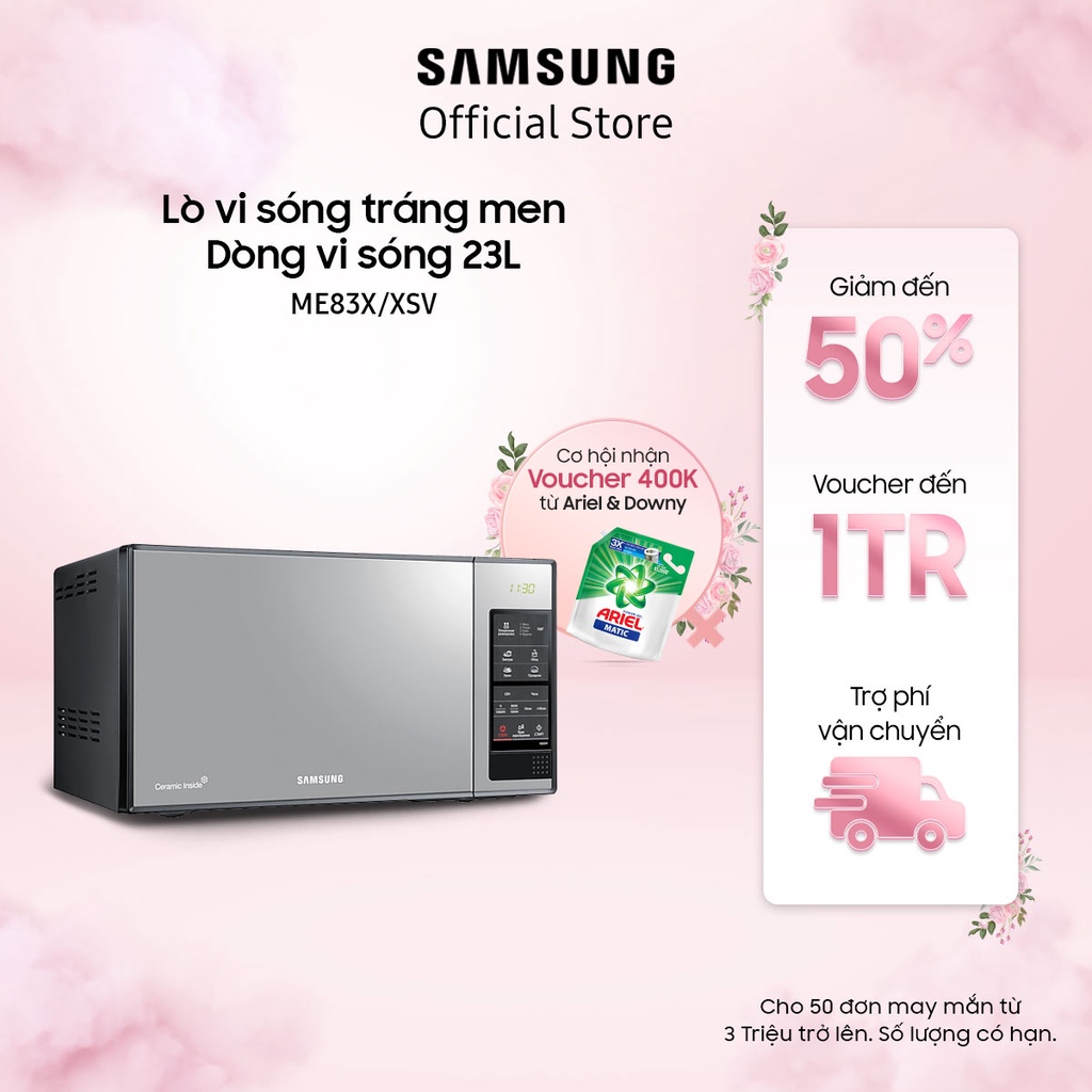 [Mã ELHADEV giảm 4% đơn 300K] Lò Vi Sóng Samsung ME83X - 23L - Hàng chính hãng