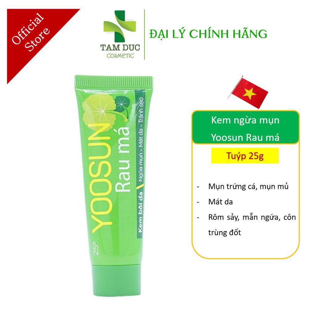 YOOSUN RAU MÁ - YOOSUN ACNES - YOOSUN NGHỆ  - Kem ngừa mụn, mát da, kiểm soát nhờn, hết thâm