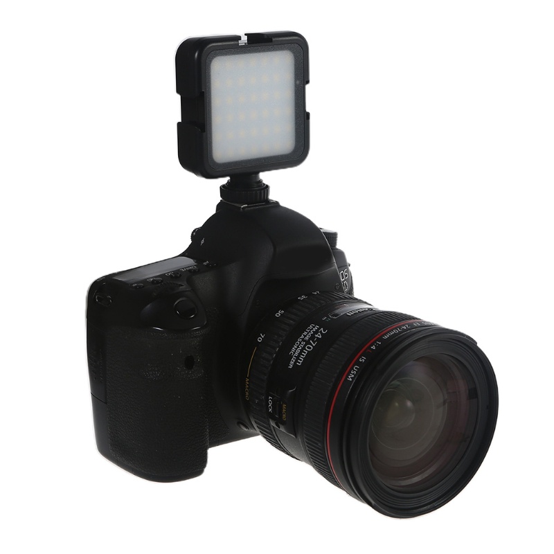 Đèn LED Mini Với 3 Khung Cold Shoe Có Thể Sạc Lại Chuyên Dụng Cho Chụp Ảnh Macro &amp; Video