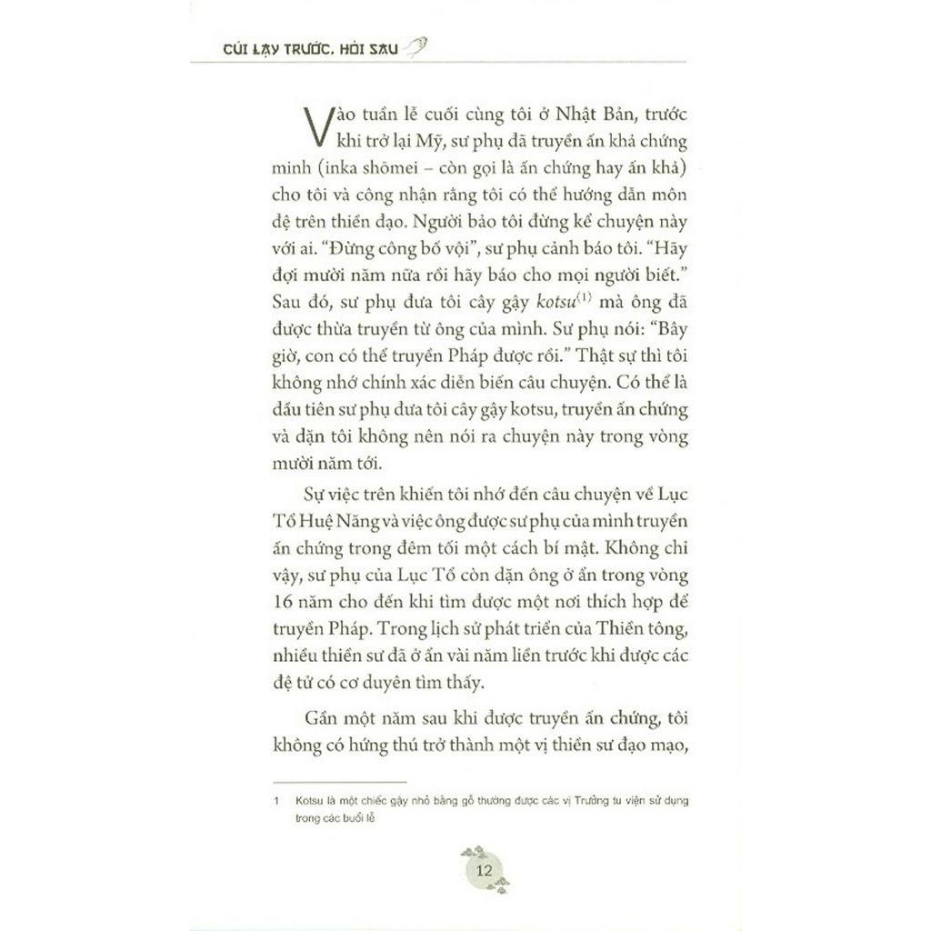 Sách Cúi Lạy Trước Hỏi Sau