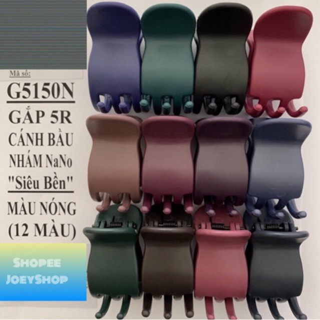 Kẹp Càng Cua Nhám 5 Răng Đủ Màu 12 Cái