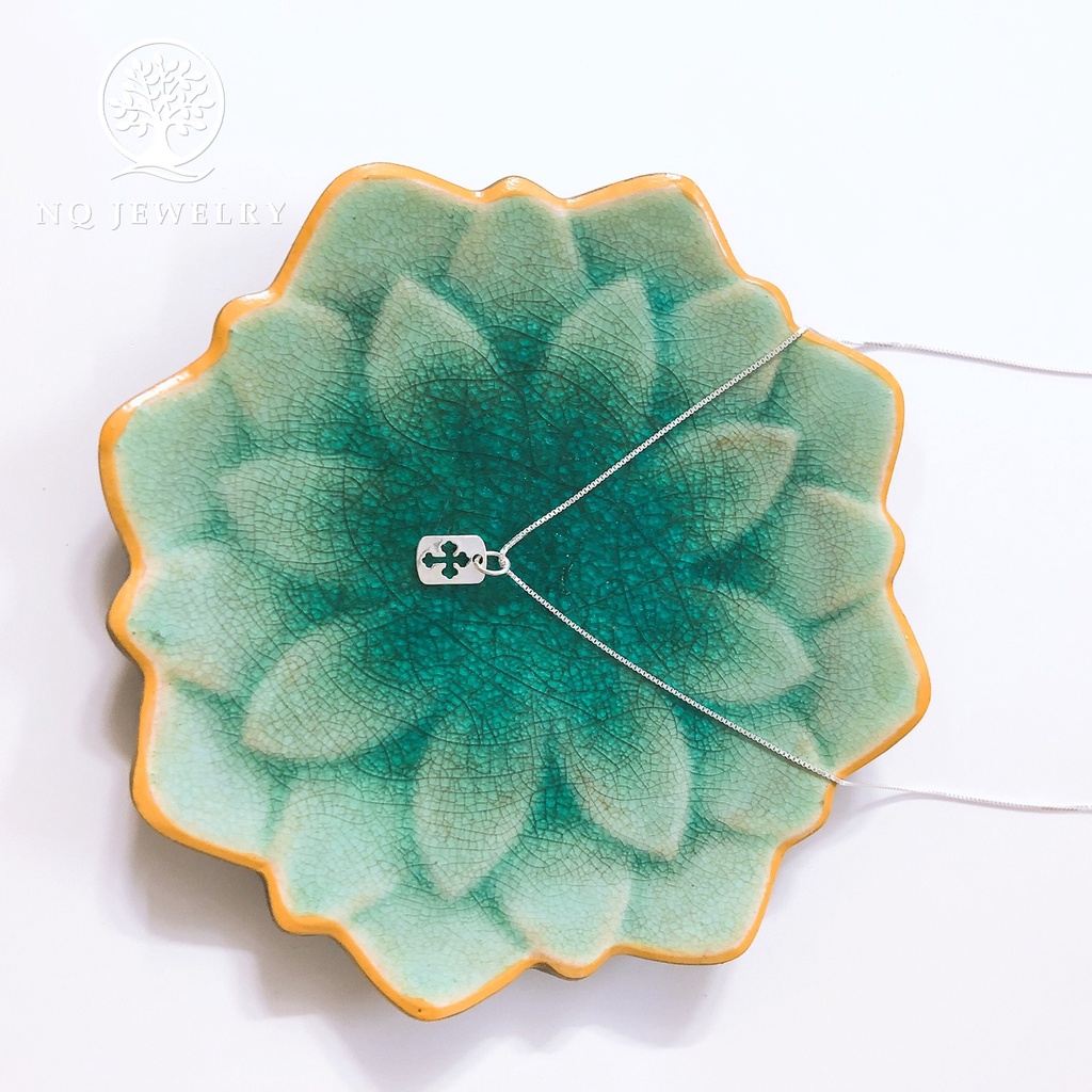 Dây chuyền bạc mặt thánh giá - NQ Jewelry