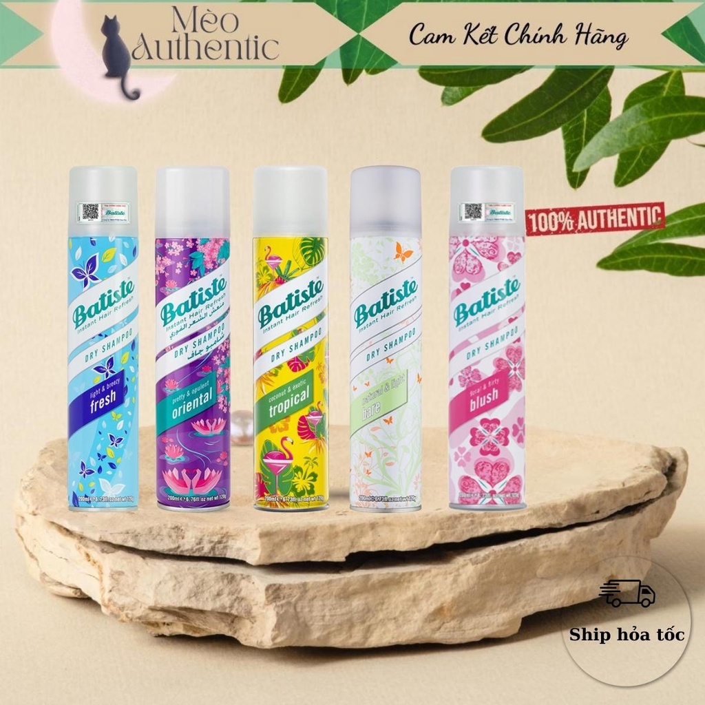 Dầu Gội Khô Batiste Dry Shampoo