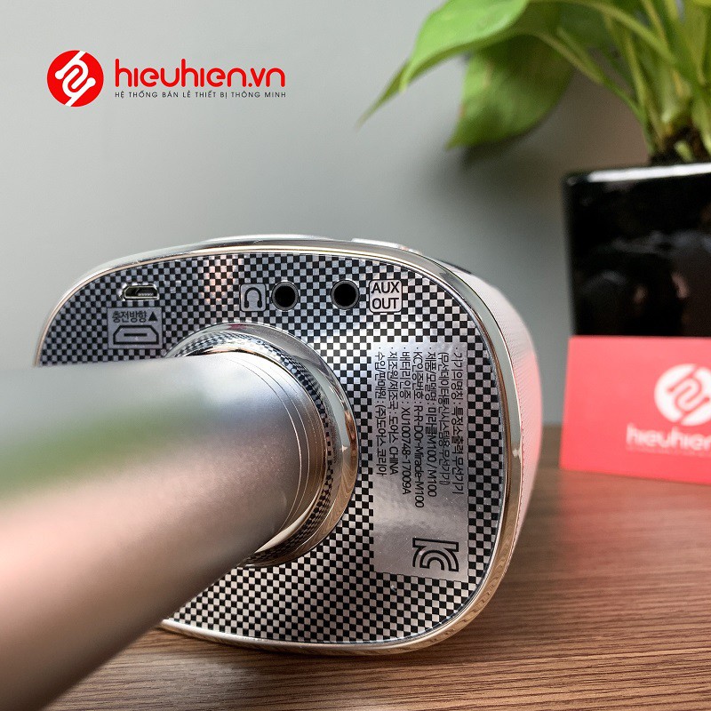 Miracle M100 - Mic Karaoke Bluetooth Cao cấp Hàn Quốc có màn hình LED nhiều hiệu ứng HAY