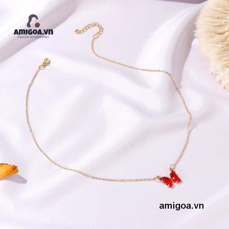 ✨✨vòng cổ Mạ Vàng Mặt Hình Bướm Phong Cách Hàn Quốc