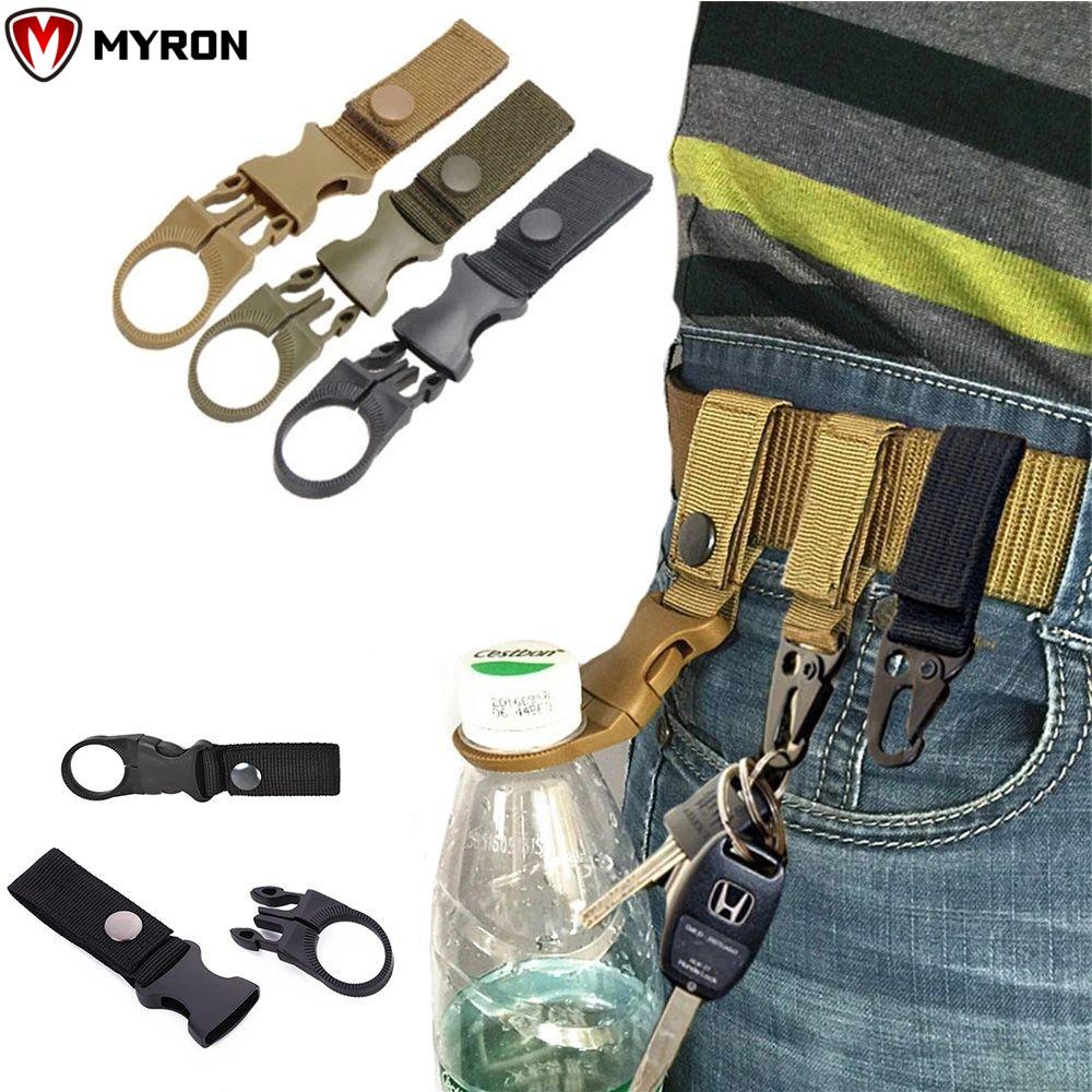 Móc kẹp khóa cài đeo chai nước gắn thắt lưng quần bằng vải nylon tiện lợi cho đi leo núi