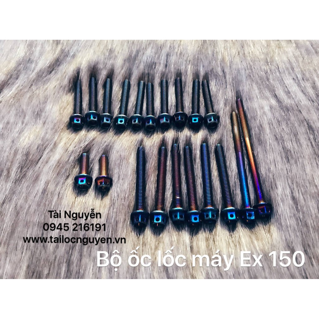 [SALE] SALE BỘ ỐC LỐC MÁY VƯƠNG MIỆN MÀU TITAN CHO EXCITER/ WINNER/ SIRIUS