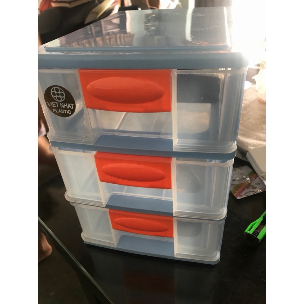 Tủ nhựa ngăn kéo nhiều tầng, tủ nhựa mini đựng đồ nhỏ gọn Việt Nhật 3685