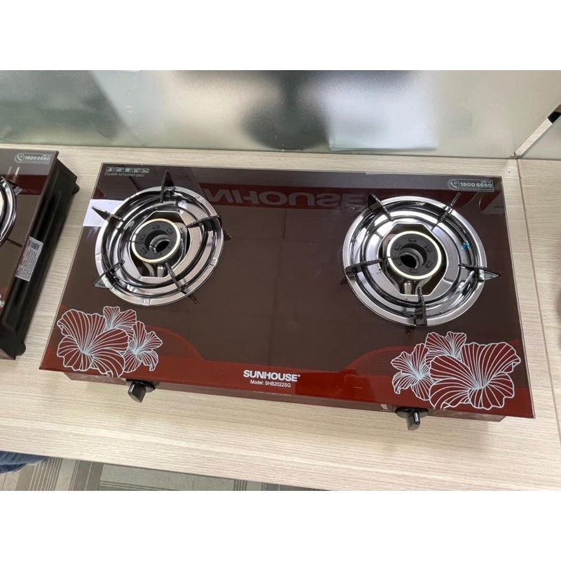 Bếp gas đôi dương kính Sunhouse SHB2022SG