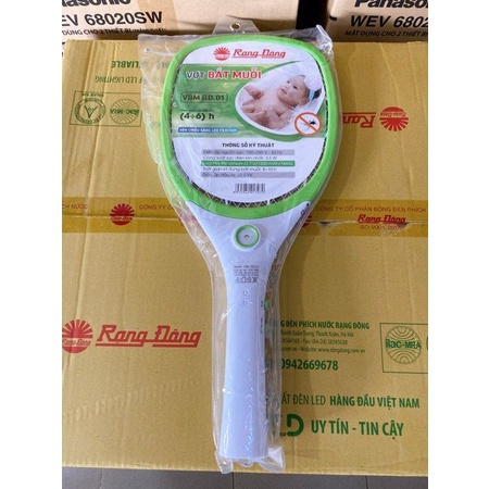 Vợt Muỗi Rạng Đông Với Pin Siêu Trâu Hàng Chính Hãng Bảo Hành 12 Tháng