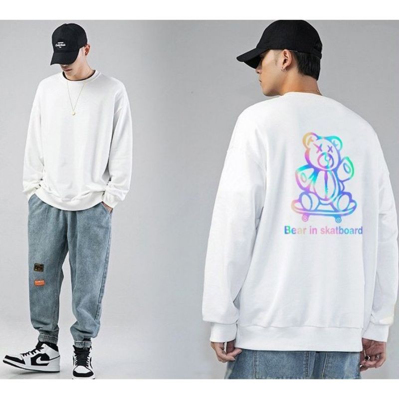 áo nỉ đôi màu đỏ in phản quang, áo nỉ ngoại chất đẹp | BigBuy360 - bigbuy360.vn