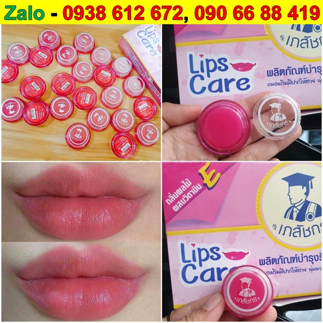Bộ 10 hũ Dưỡng Môi chống thâm loang Thái Lan sau khi phun xăm - Son dưỡng chống thâm môi, khô môi Thái Lan +E Lips