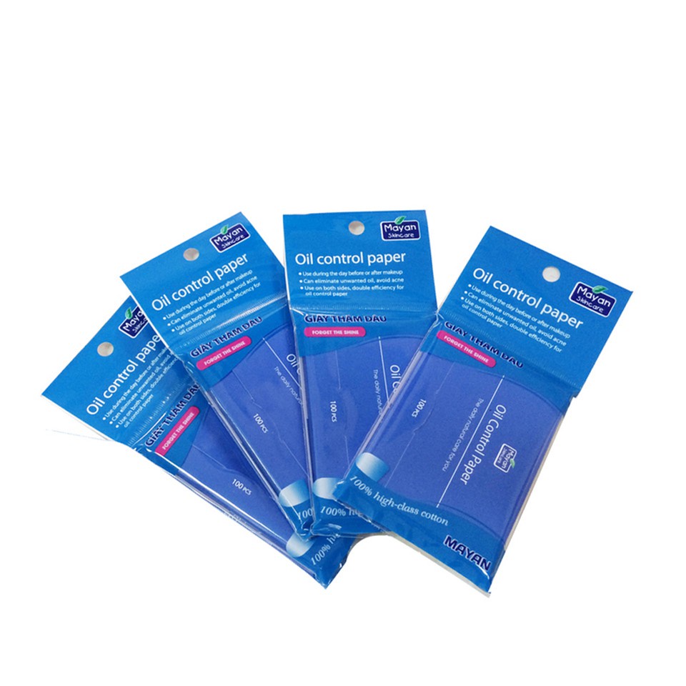 GIẤY THẤM DẦU MAYAN OIL CONTROL PAPER GÓI 100 MIẾNG