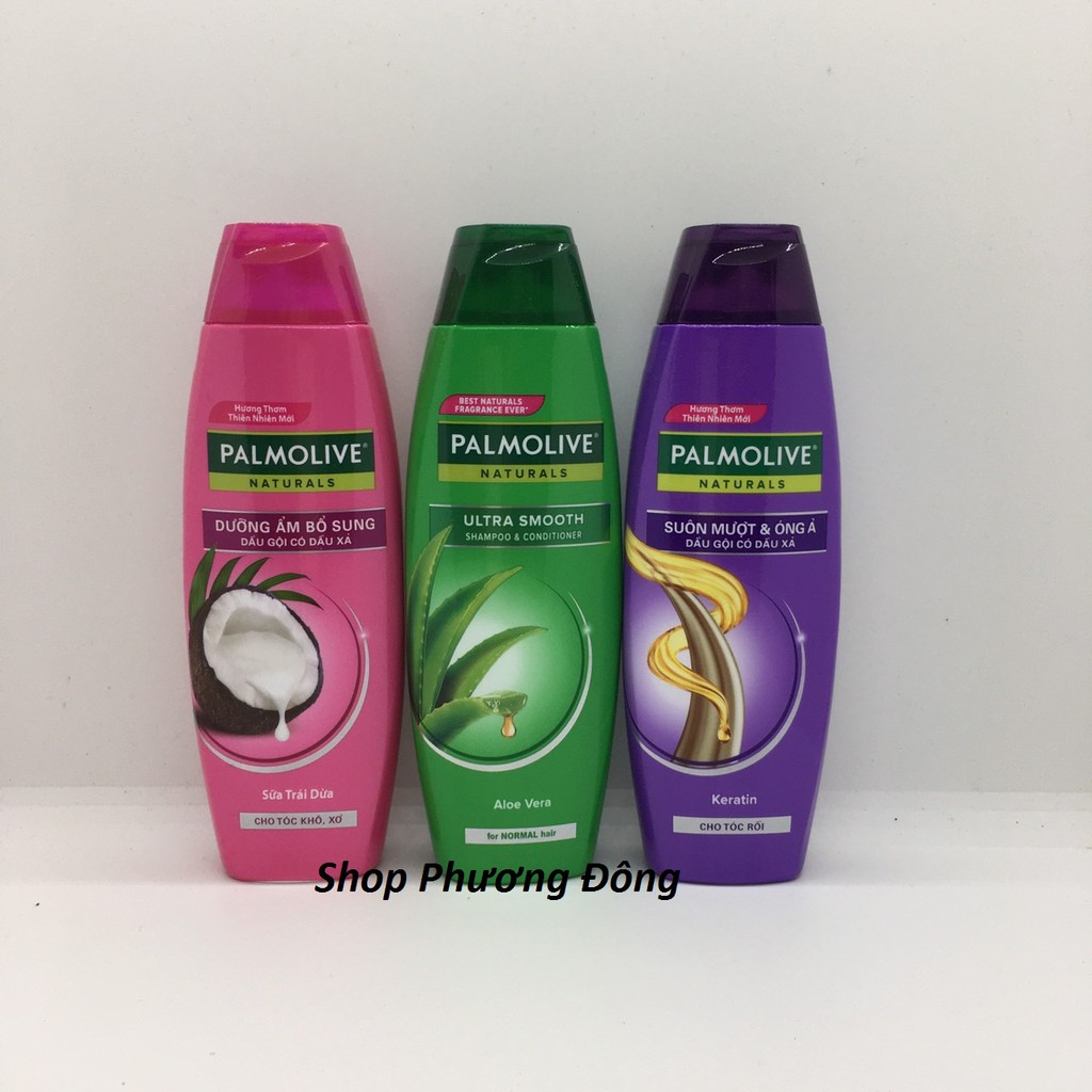 (Đủ loại) Dầu gội có dầu xả Palmolive Naturals suôn mượt và dưỡng ẩm thiên nhiên 180ml