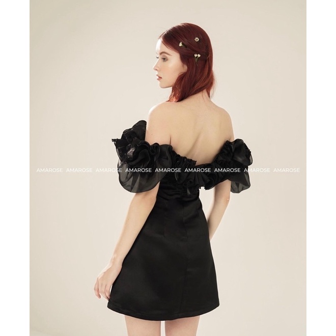 ĐẦM ĐEN PHỐI VOAN BÈO PHỒNG BẸT VAI