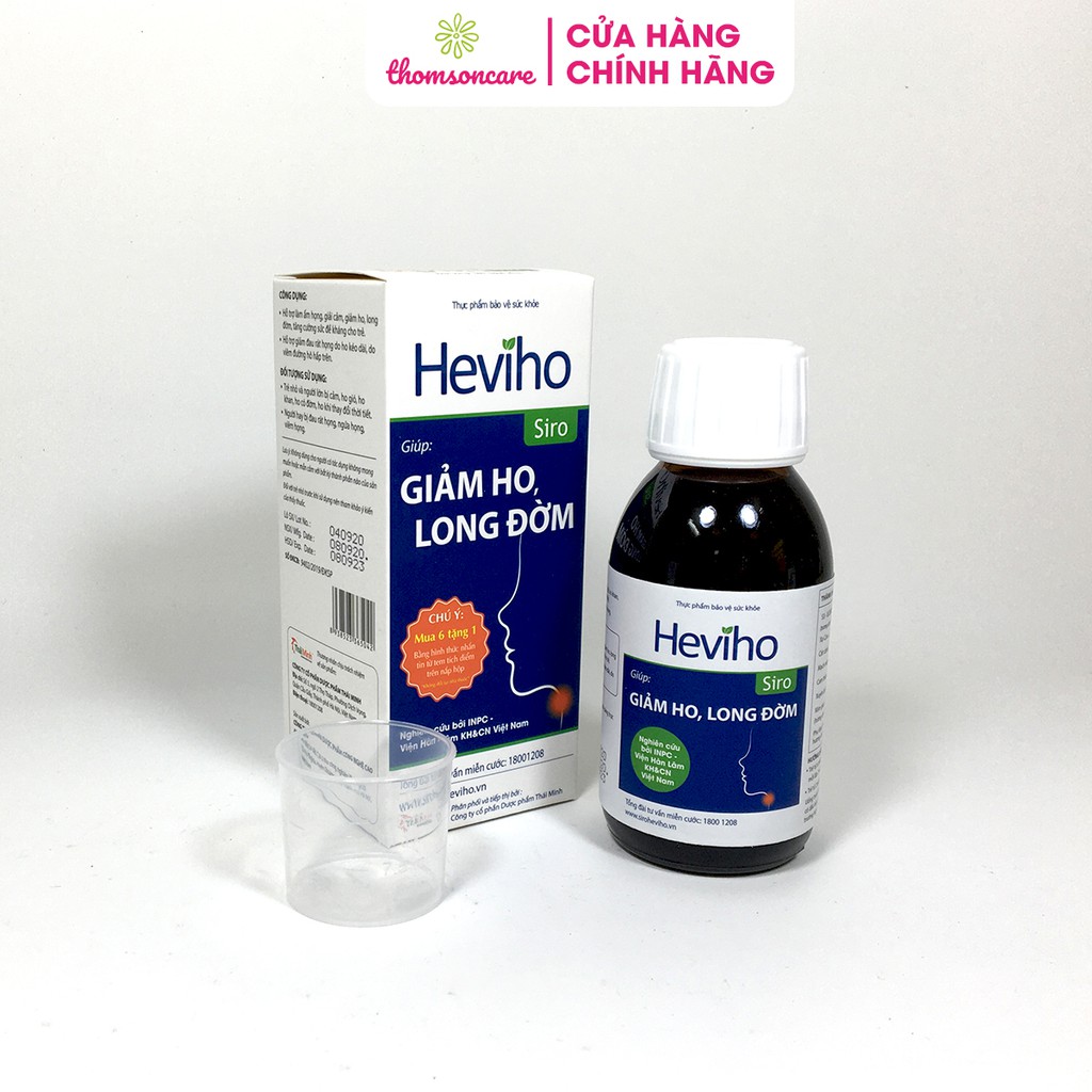 Siro Heviho - Giúp giảm ho, long đờm ở trẻ - Chiết xuất từ thảo dược thiên nhiên - Chai 100ml | BigBuy360 - bigbuy360.vn