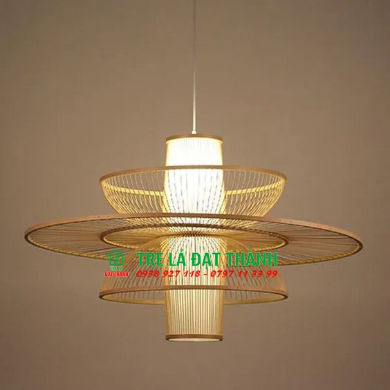 Đen mây tre HỒ CHÍ MINH - Đèn vòng cung