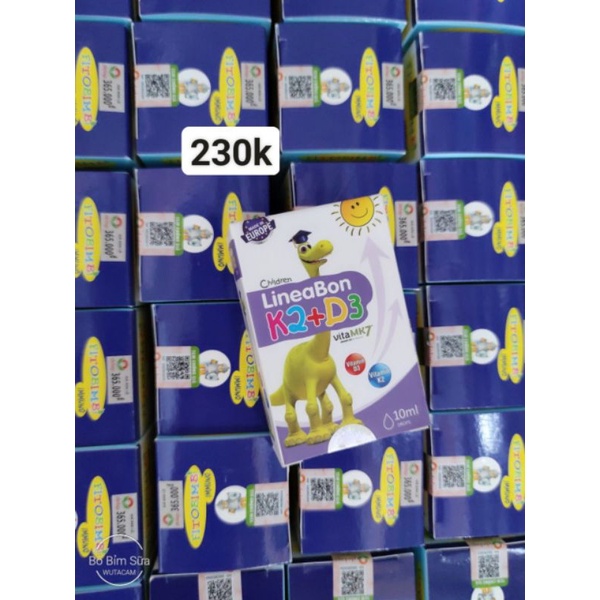 🆘 LineaBon K2+D3  Bổ Sung Vitamin K2D3 Tăng Cường Hấp Thu Canxi Tối Đa Trẻ