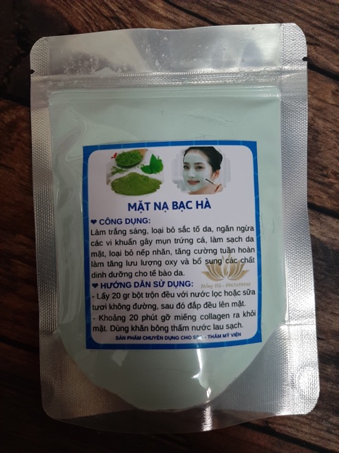 Bột Mặt Nạ Dẻo Bạc Hà Handmade 100gr | Thế Giới Skin Care