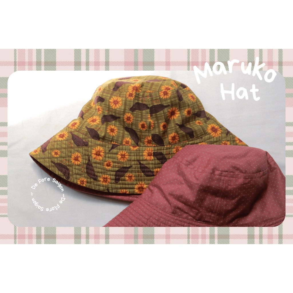 MŨ MARUKO NỮ - MŨ VẢI TAI BÈO