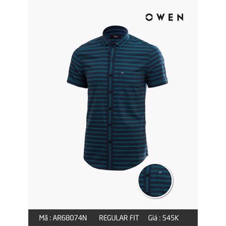 (OWEN GIẢM GIÁ ) - Áo sơ mi ngắn tay Owen chính hãng - AR68074N