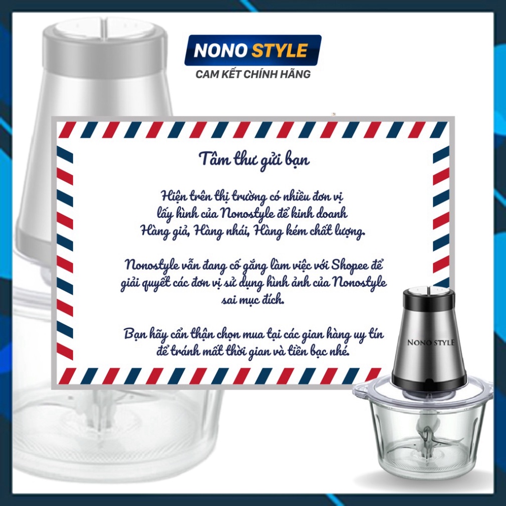 Máy Xay Thịt Thủy Tinh - Cối Xay Đa Năng Cao cấp Nonstyle