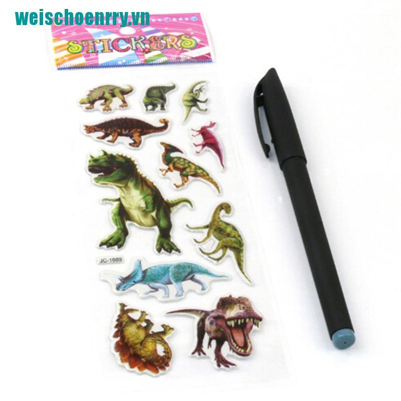 Weis♪Bộ 5 Tấm Hình Dán Hoạt Hình Dễ Thương Dùng Làm Quà Tặng Cho Bé