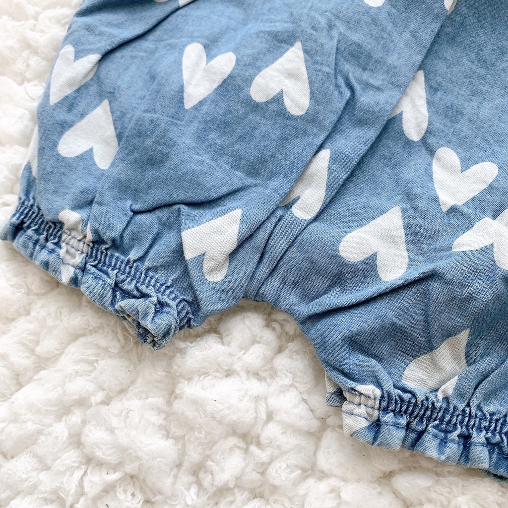 Body đùi chip chất denim xịn mềm mát, size 3-6 tháng