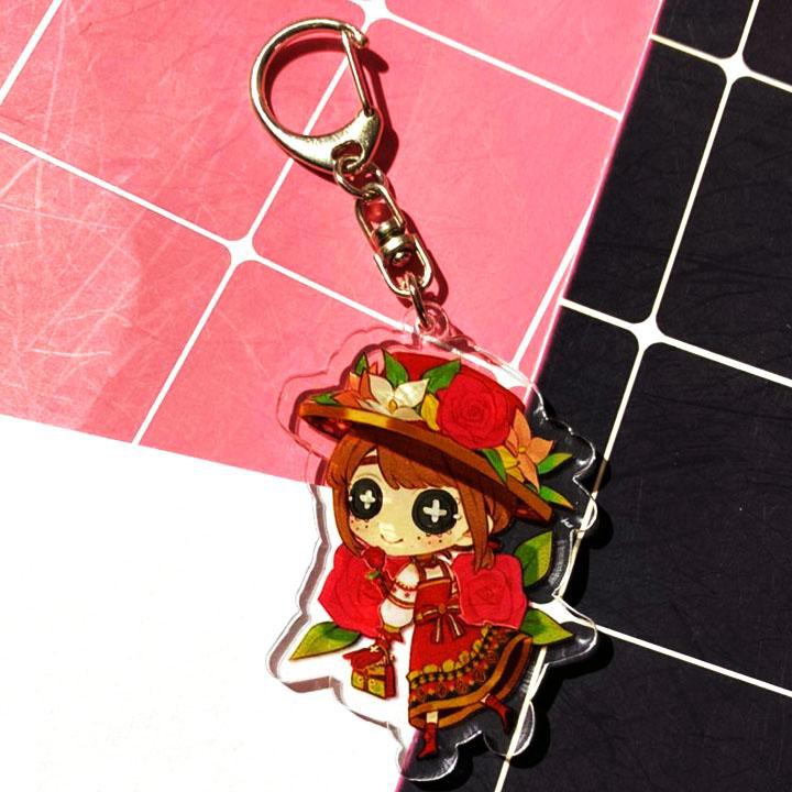 Móc khóa Identity V Nhân cách thứ năm ver LỮ HÀNH skin mica trong acrylic chibi anime cute part 1