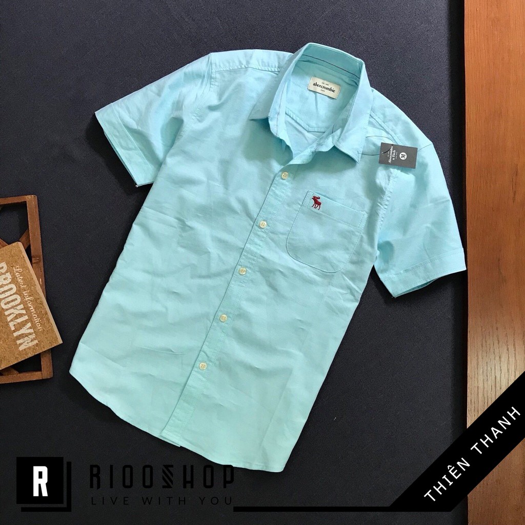 Áo sơ mi nam tay ngắn trơn có túi cao cấp RSM096V | BigBuy360 - bigbuy360.vn