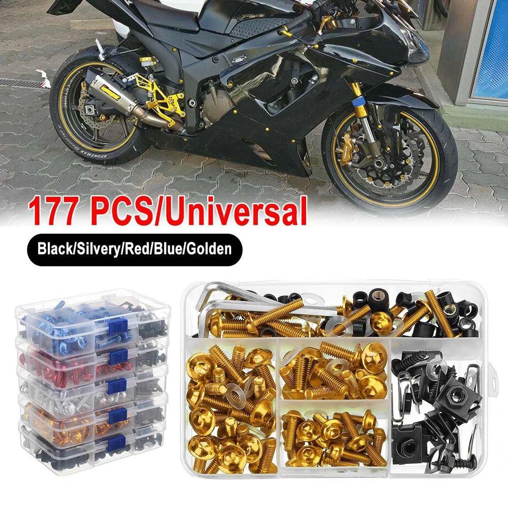 Bộ Ốc Vít Hợp Kim Nhôm 6 Màu Chuyên Dụng Cho Xe Mô Tô Kawasaki M6 M5