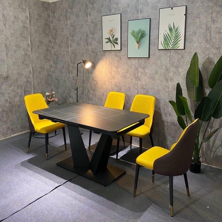 Bàn ăn thông minh kéo dài chân chữ V nhập khẩu