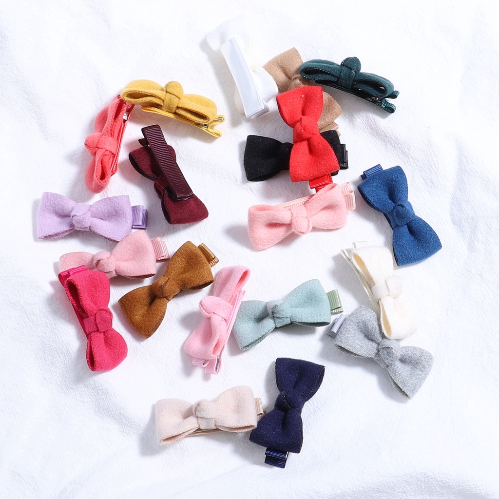 Set 2 kẹp tóc KIDSBOWS đính nơ thời trang xinh xắn cho bé gái 2 inch