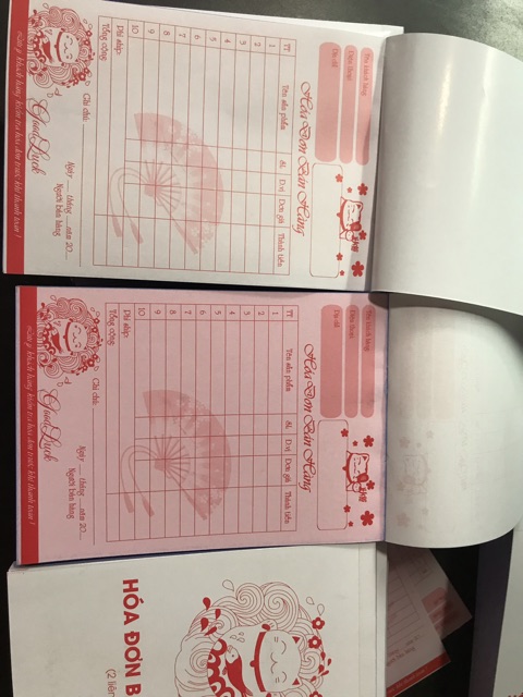 Hóa đơn bán hàng mèo thần tài 1liên, 2liên khổ a6