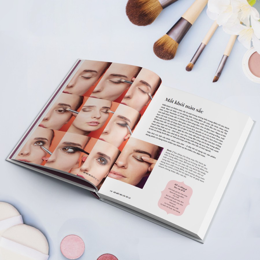 Sách The Make-up Manual - Trang điểm tự nhiên, học cách trang điểm từ A - Z